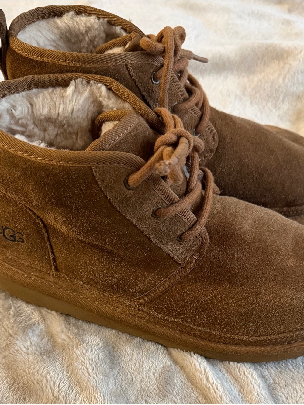 UGG Shearling-Lined Suede Boots Brown US 6 - Picture 2 of 5
